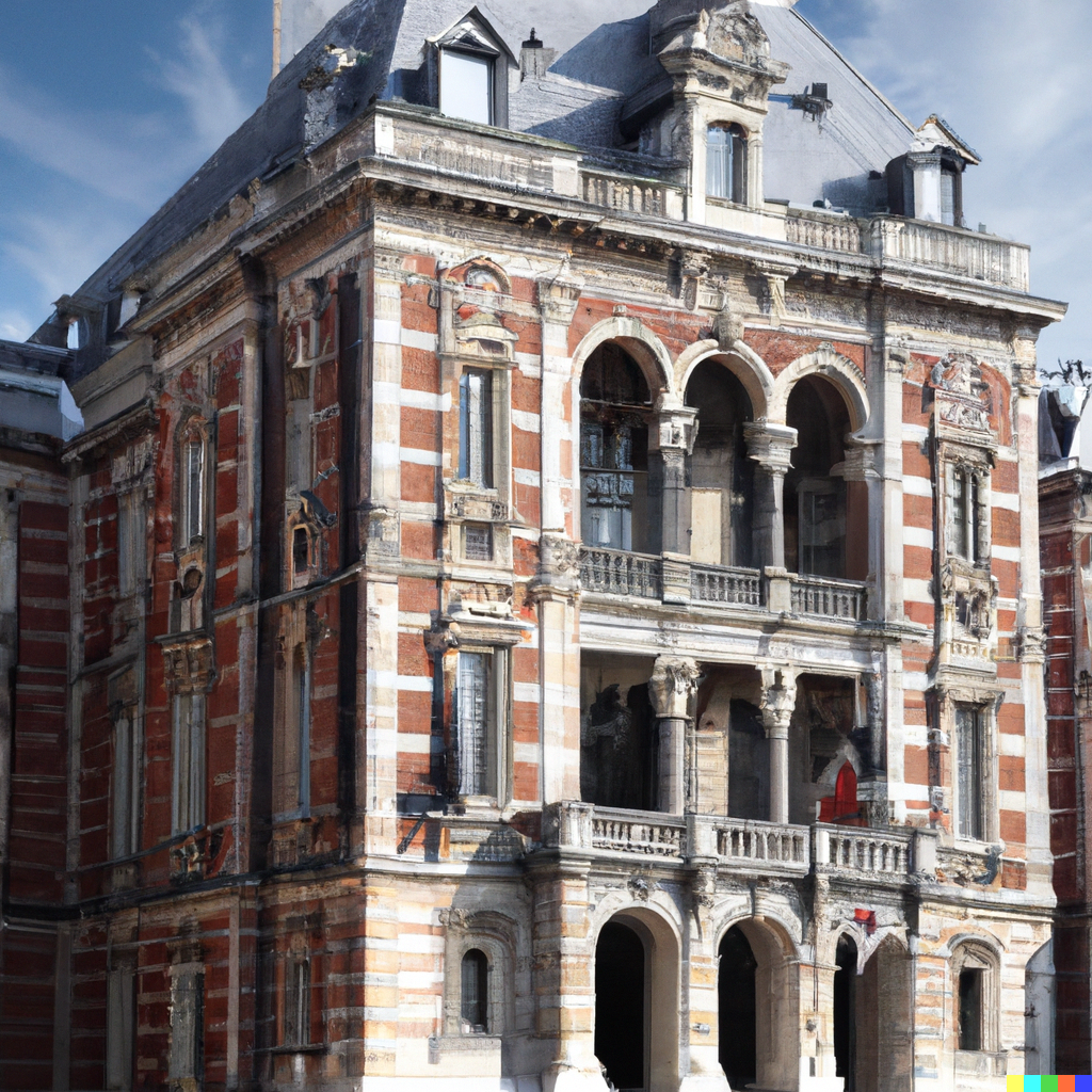 Le palais Rihour à Lille vu de l'extérieur